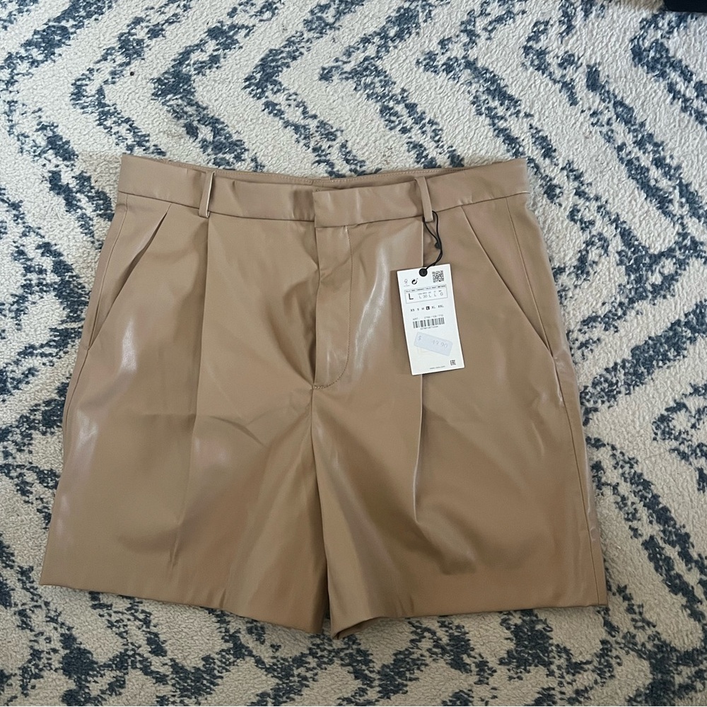 ZARA vegan leather sz L